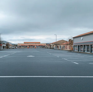 Parking du supermarché de Bassie-sur-Oise