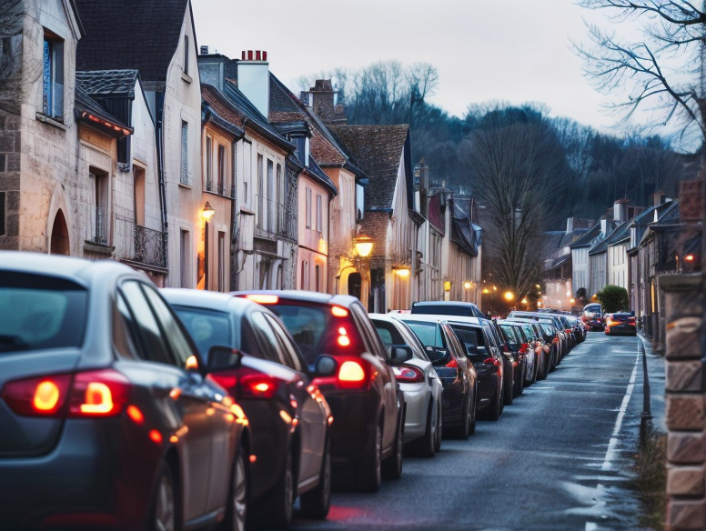 File d'attente à la sortie de Bassie-sur-Oise