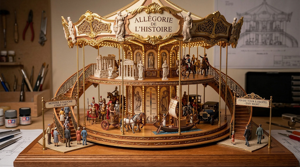Une allégorie de l'Histoire - Puy du fou de gauche